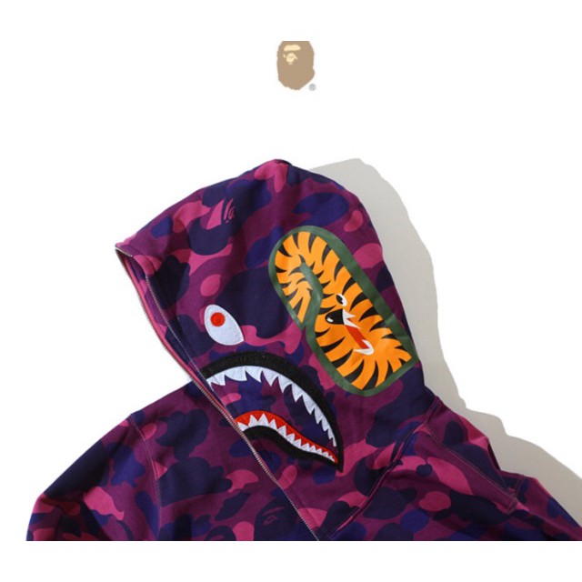 [Freeship - Hình Thật] Áo khoác Bape camo, jacket bape camo,Bape shark