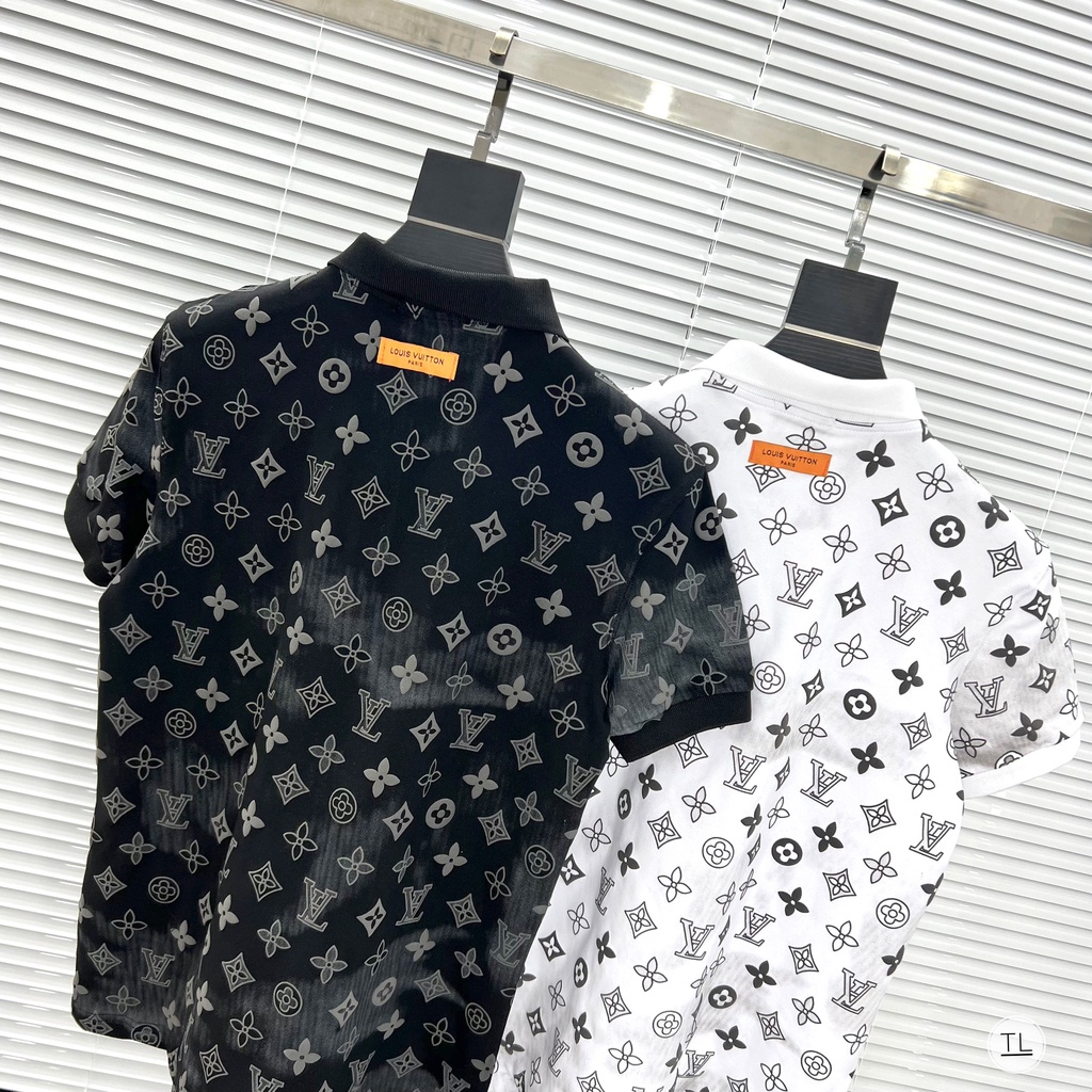 Áo thun nam polo cao cấp chất cotton LOUIS VUITON,áo phông cổ bẻ ngắn tay(ảnh thật)