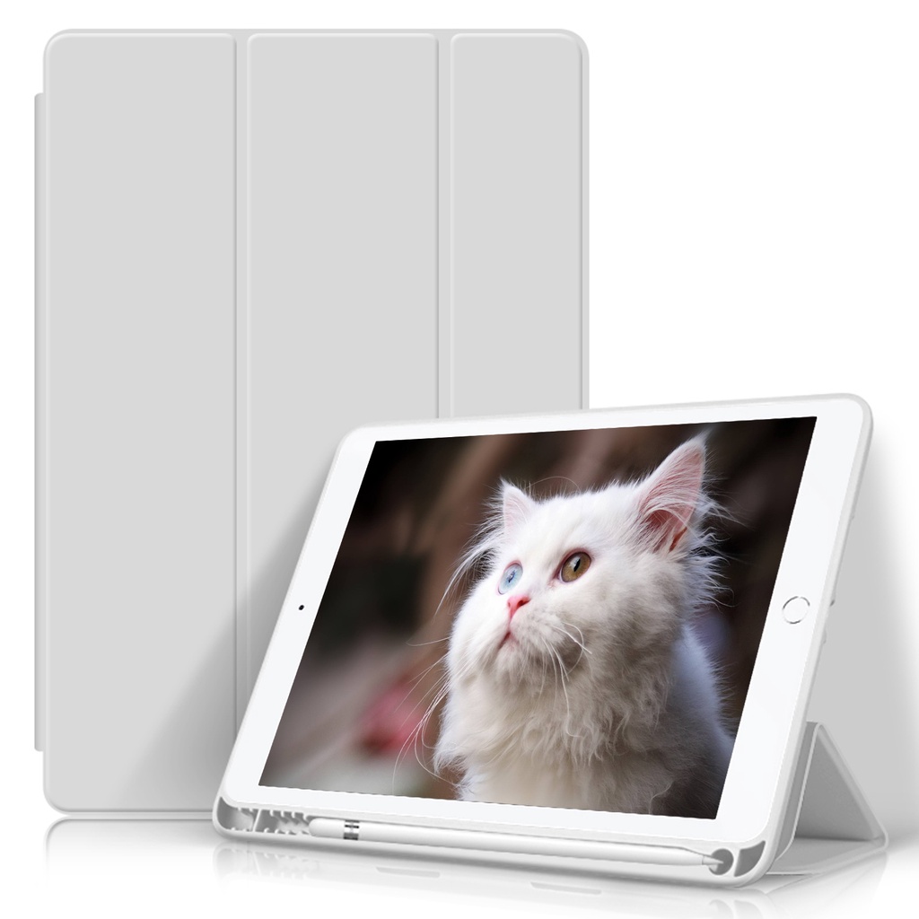 Ốp Máy Tính Bảng Có Ngăn Đựng Bút Chống Rơi Cho Ipad Pro 11/12.9 Inch Mini 6th Air 3/4th Gen 9.7 10.2 Inch