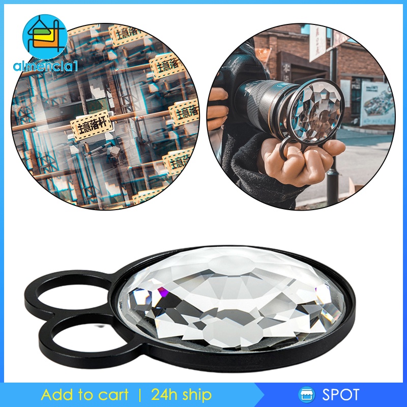 [ALMENCLA1] Kaleidoscope Glass Prism Rotatable Effect Filter SLR Photography Accessories