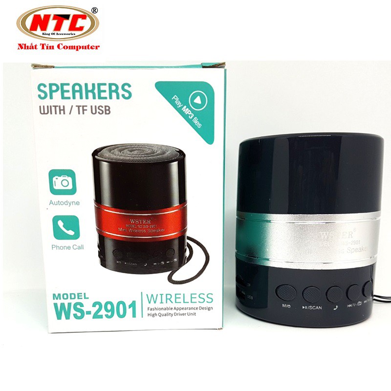 Loa bluetooth đa năng Wster WS-2901 âm thanh cực chất