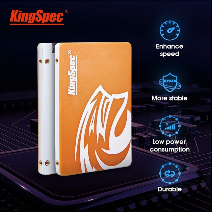 Ổ cứng SSD KingSpec 240GB/128GB/120GB/90GB – CHÍNH HÃNG – Bảo hành 3 năm – Tặng cáp dữ liệu Sata 3.0