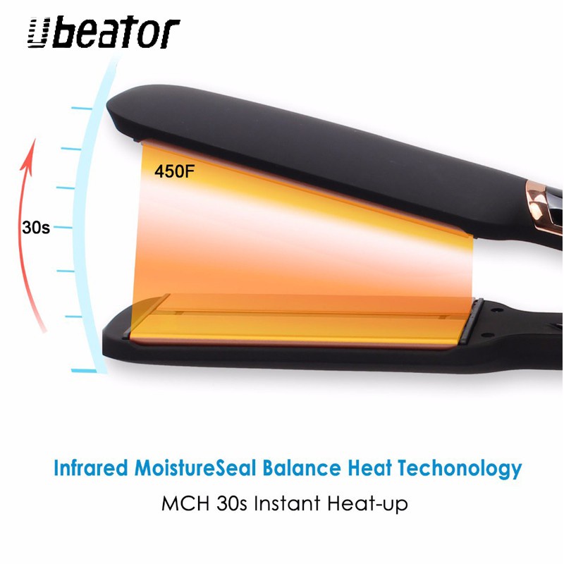 Ubeator Máy Duỗi Tóc Hồng Ngoại Bằng Sứ Ceramic Chuyên Nghiệp