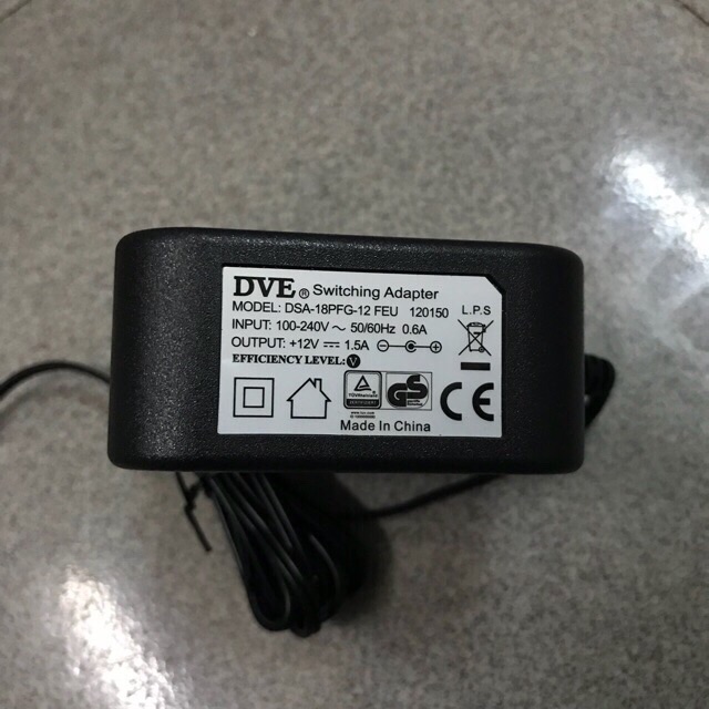 Combo 10 Adapter DVE 12V-1.5A Chính Hãng