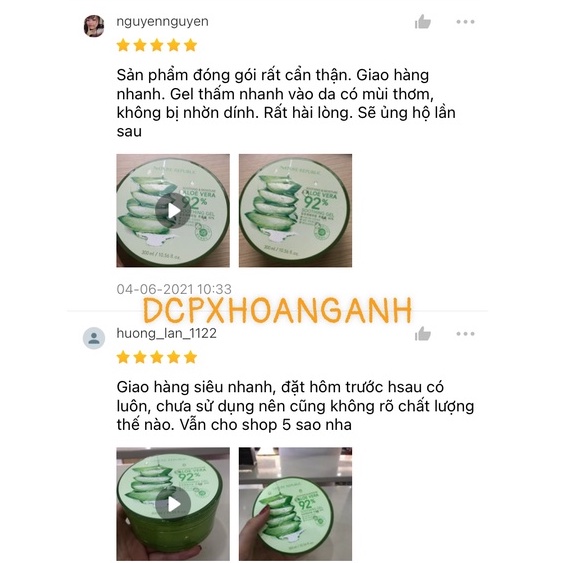 Gel Lô Hội Cấp Ẩm Maycreate 98% Dưỡng Ẩm Sau Phun Xăm - Dcpxhoanganh