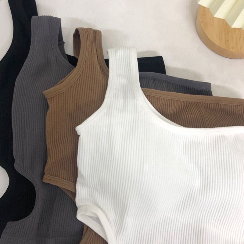 Yoi Áo Crop Top Lệch Vai Có Đệm Mút Cắt Eo Gợi Cảm Cho Nữ Ve