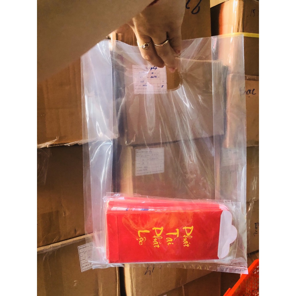 1KG TÚI XOÀI NILONG TRONG SUỐT, TÚI DẺO PE ĐẸP