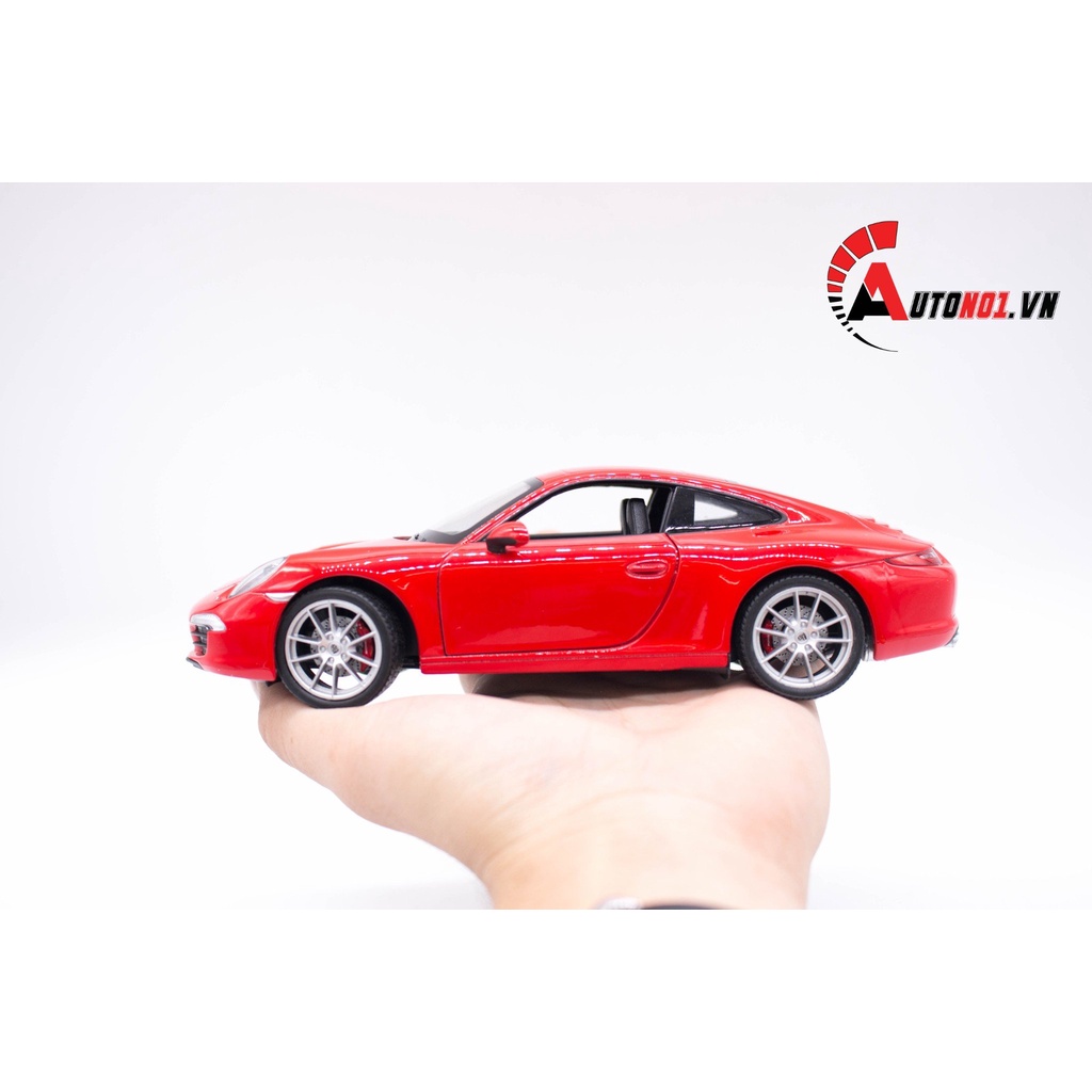 MÔ HÌNH XE PORSCHE 911 CARRERA S RED 1:24 WELLY 5807