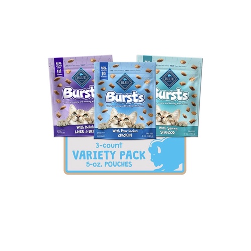 🇺🇸 Bánh Thưởng Cho Mèo Blue Buffalo Bursts With Savory Crunchy Cat Treats