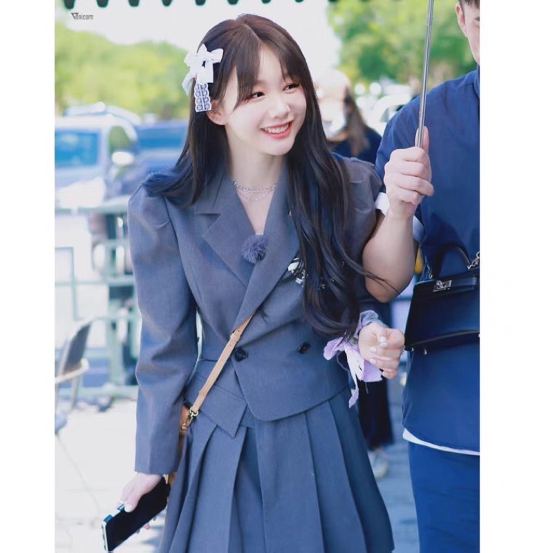 Nguyên Set Đầm Nữ Sinh Hàn Quốc TỪ MỘNG KHIẾT Phong Cách Idol Dễ Thương