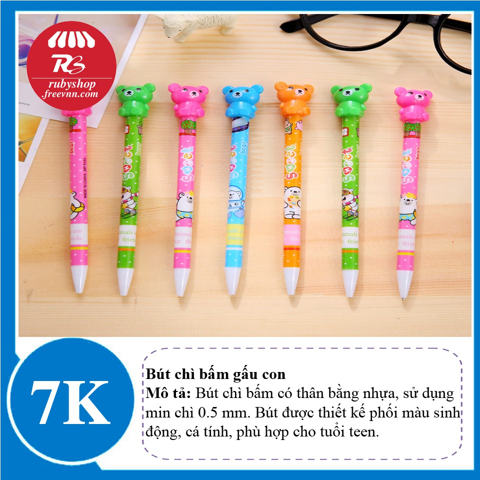[XẢ HÀNG NGHỈ BÁN] Bút chì bấm gấu con