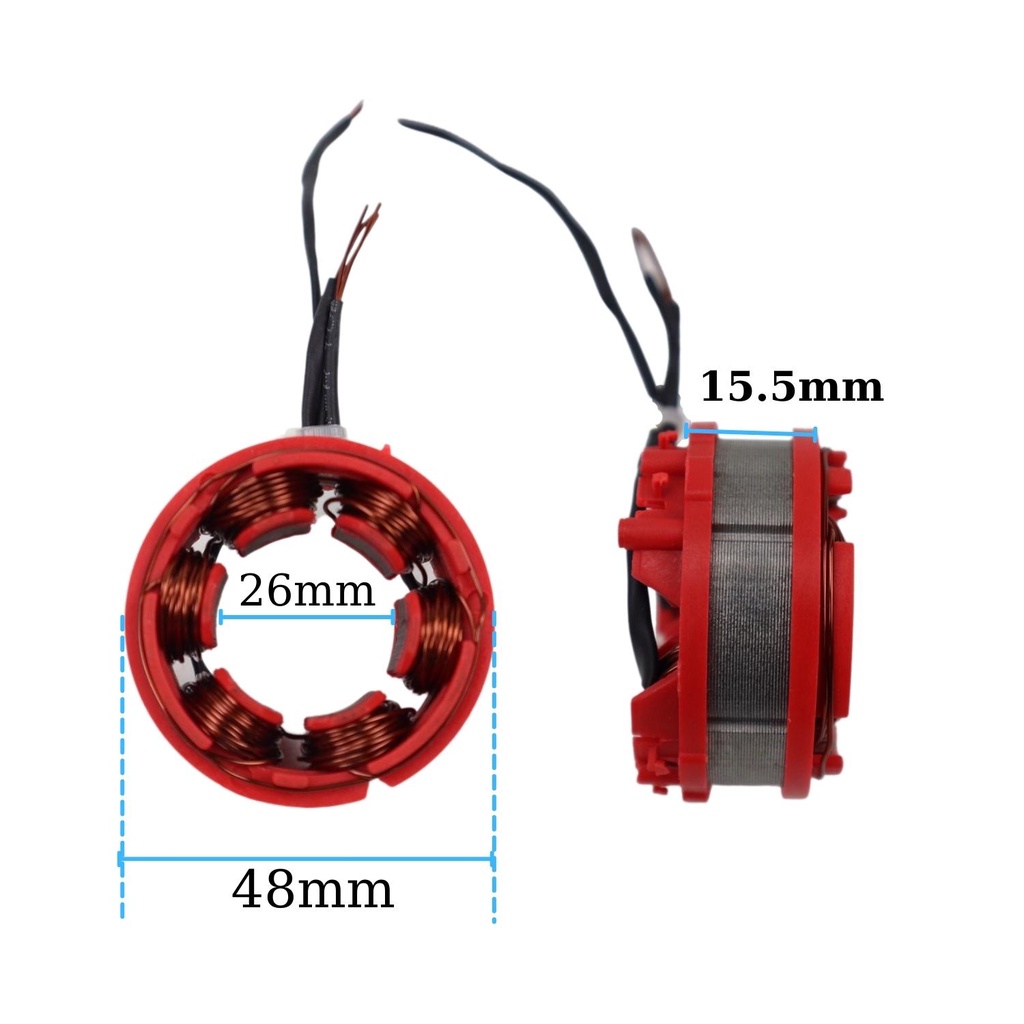 Roto và cuộn stato cho máy siết bulong Makita 3 cấp độ không chổi than
