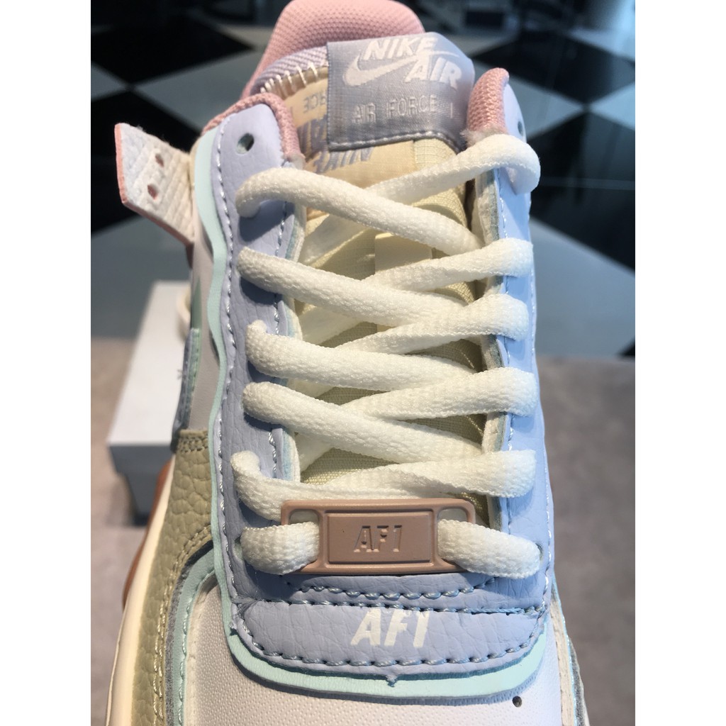 Giày thể thao AIR  FORCE 1 SHADOW MACAROON CANDY trắng tím cổ thấp siêu đẹp