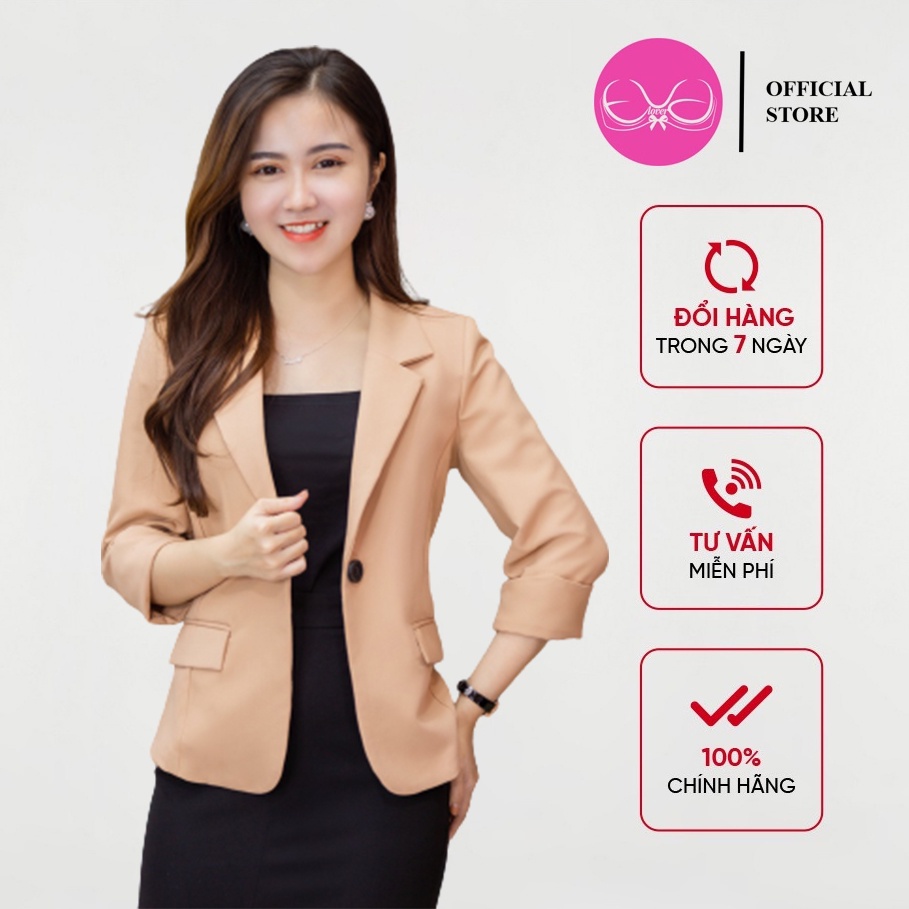 Áo vest nữ cổ bẻ EvaLover thiết kế thanh lịch trẻ trung chất liệu tuyết si cao cấp