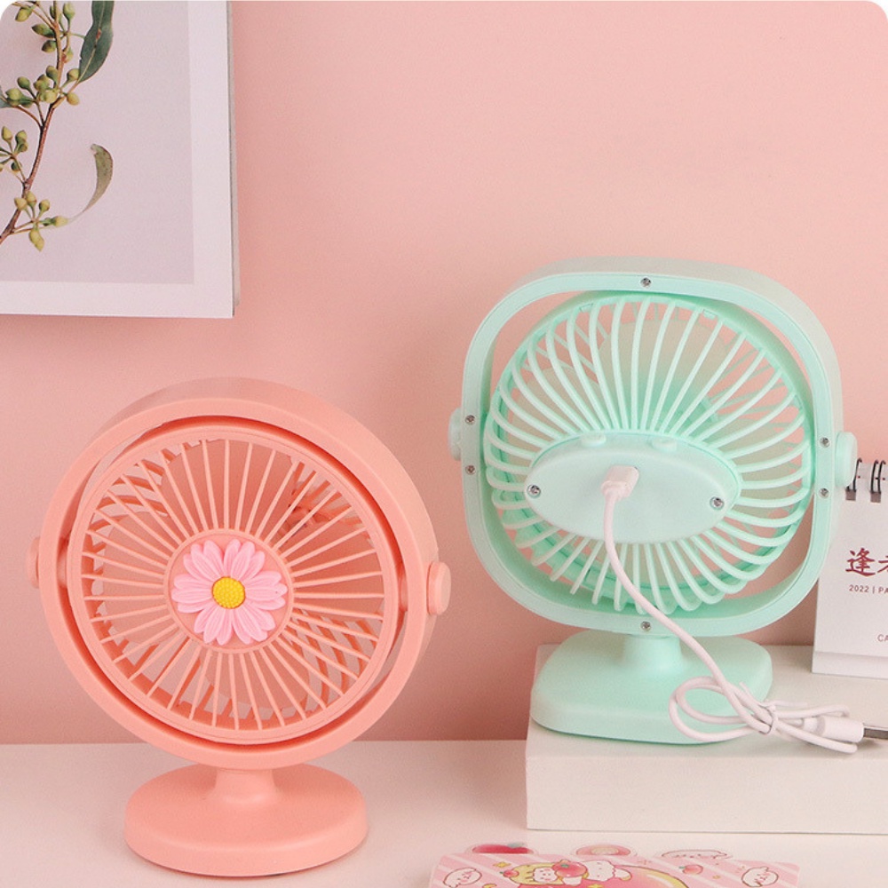 QUẠT SẠC MINI XOAY GÓC KIÊM ĐÈN LED NGỦ CHÂN KẸP ĐA NĂNG QK01