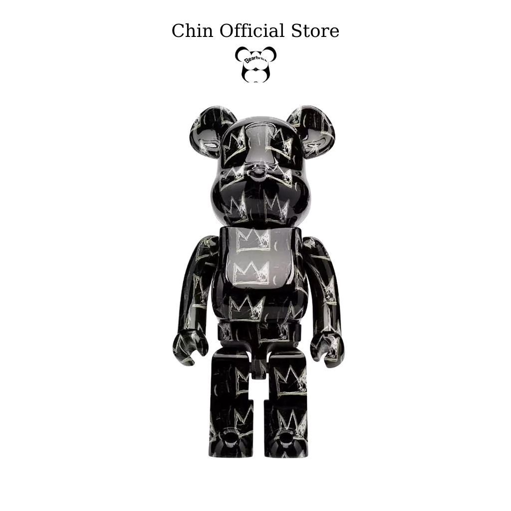Bearbrick, gấu bearbrick 50cm cỡ vừa, mẫu vương miện chất liệu thạch cao -Chin Official Store