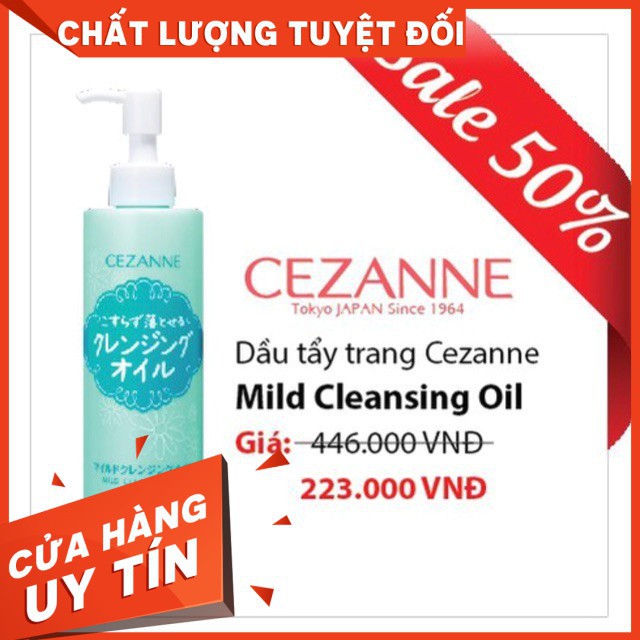 cezanne mild cleansing oil