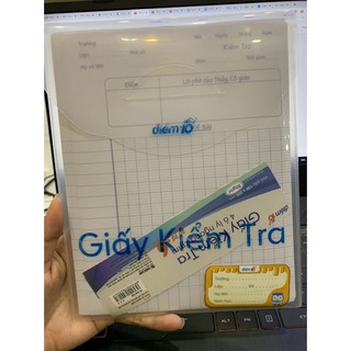 Giấy kiểm tra thiên long tp-gkt09 4 ô ly ngang