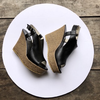 Sandal hở mũi đế xuồng vân cói