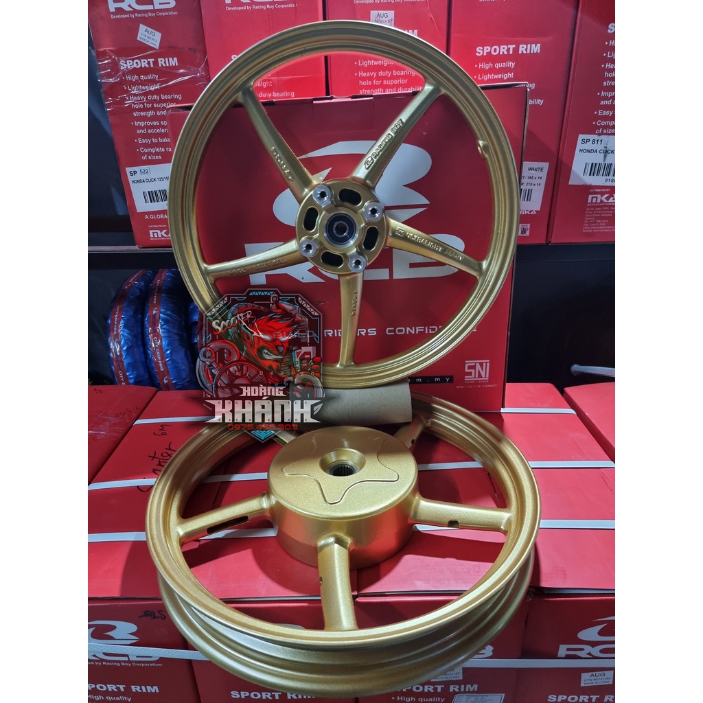 Mâm RCB 5 cây cho Vario, Click, Vision, AB, Beat, Scoopy