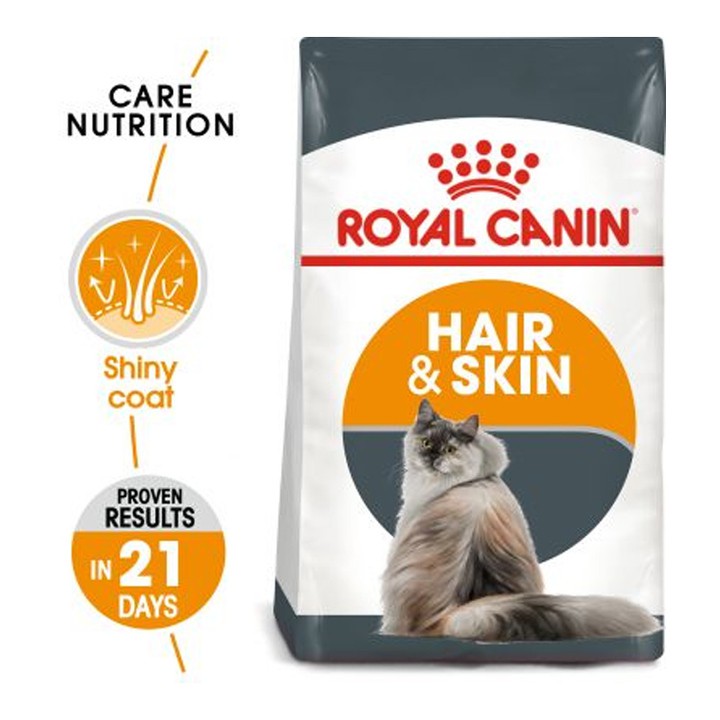 Thức ăn cho mèo giúp dưỡng da và lông Royal Canin Hair &amp; Skin túi 2kg