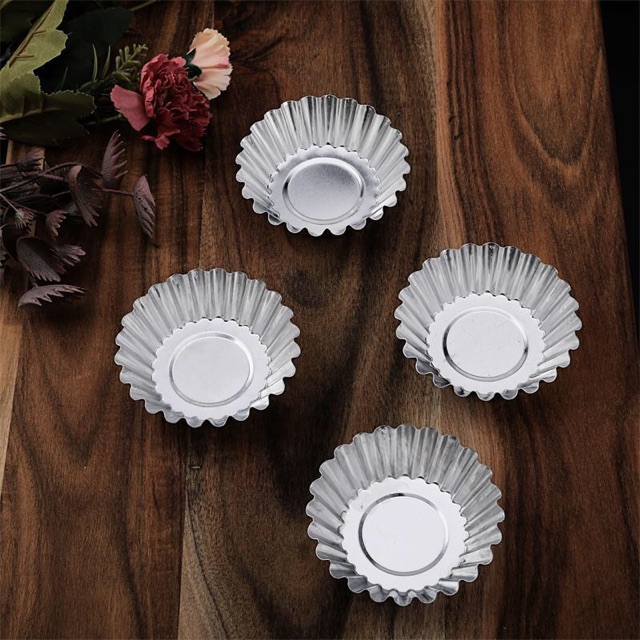 Khuôn bánh tart viền hoa bằng nhôm