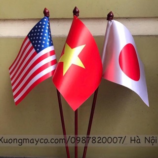 Đế cắm cờ để bàn 3 nước , cờ để bàn 3 nước