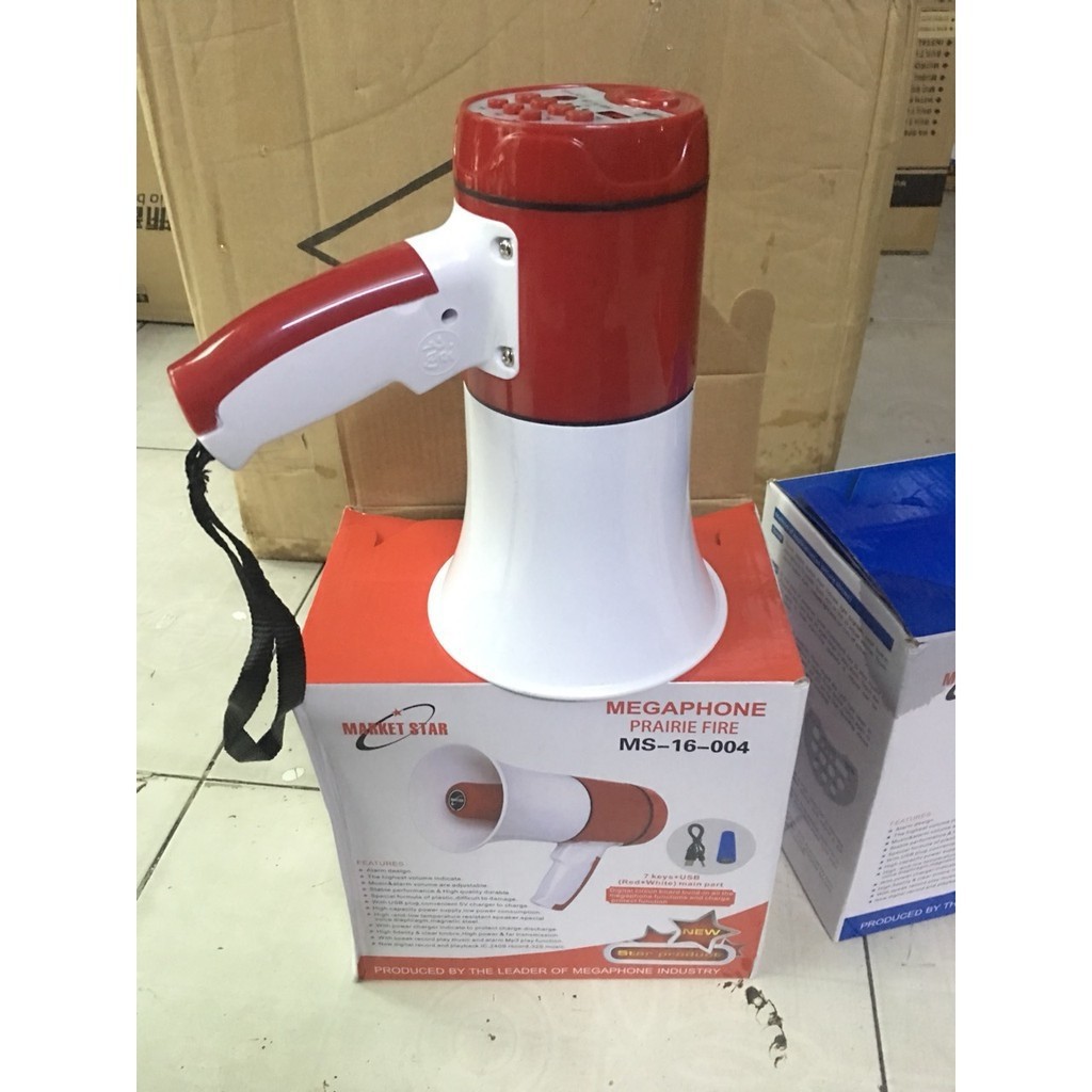 Loa phóng thanh cầm tay có ghi âm, phát lại có cổng Usb Megaphone
