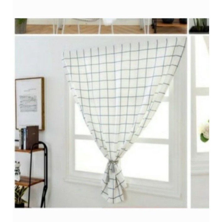 RÈM CANVAS DÁN TƯỜNG KHÔNG CẦN THANH TREO, HỌA TIẾT HÌNH HỌC