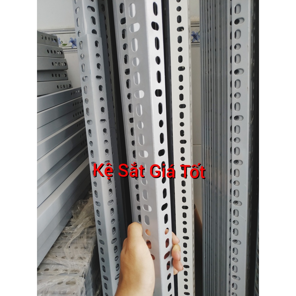 ✔Xưởng Kệ sắt V lỗ ✔ Cây sắt V 3x3 Dài 20cm - Cây sắt lắp ráp kệ đa năng