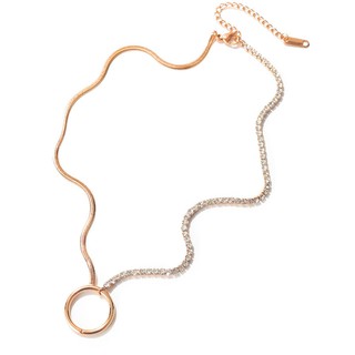 Dây Chuyền Choker Titan Ko Đen TT 3747