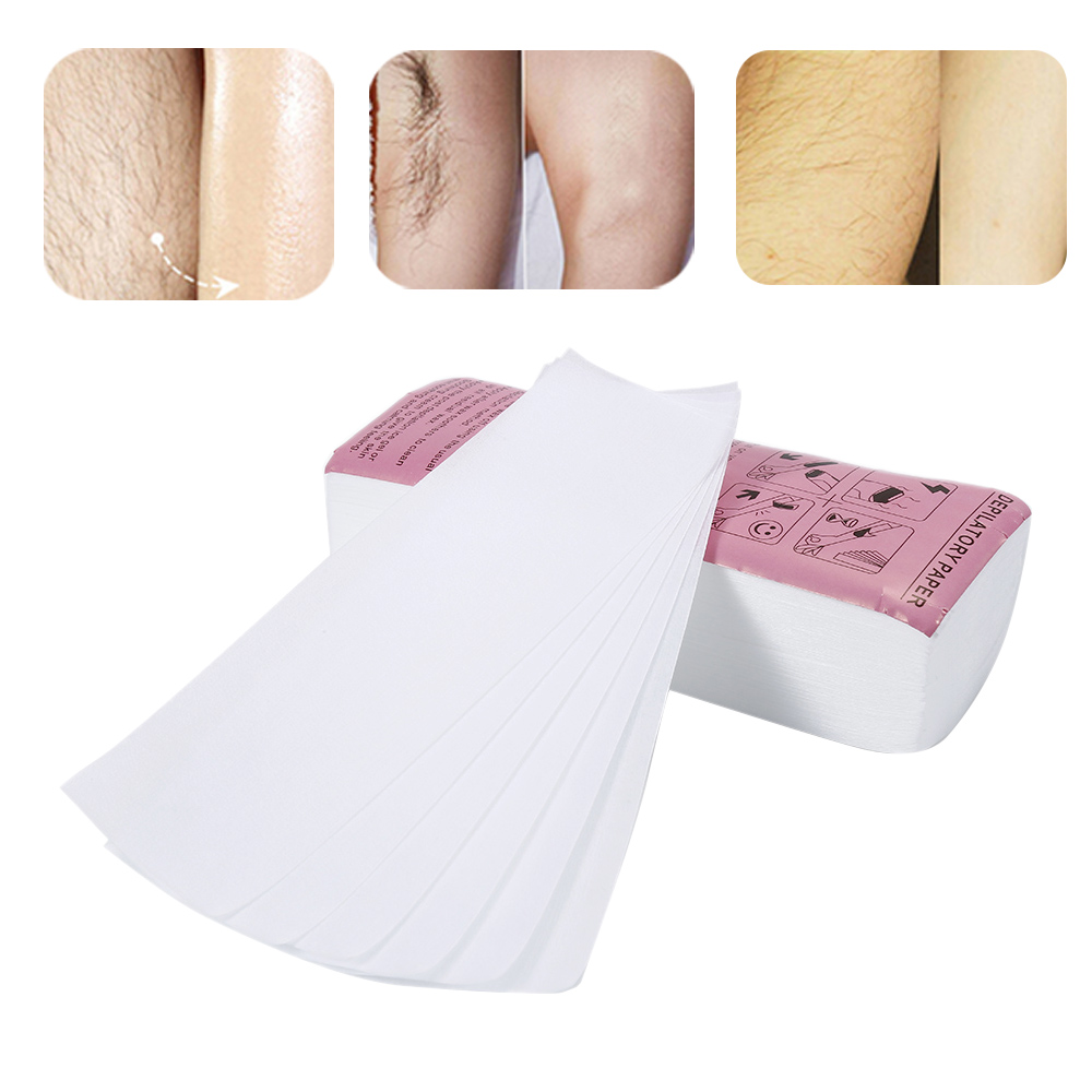 (Hàng Mới Về) Set 100 Giấy Wax Lông Chất Lượng Cao