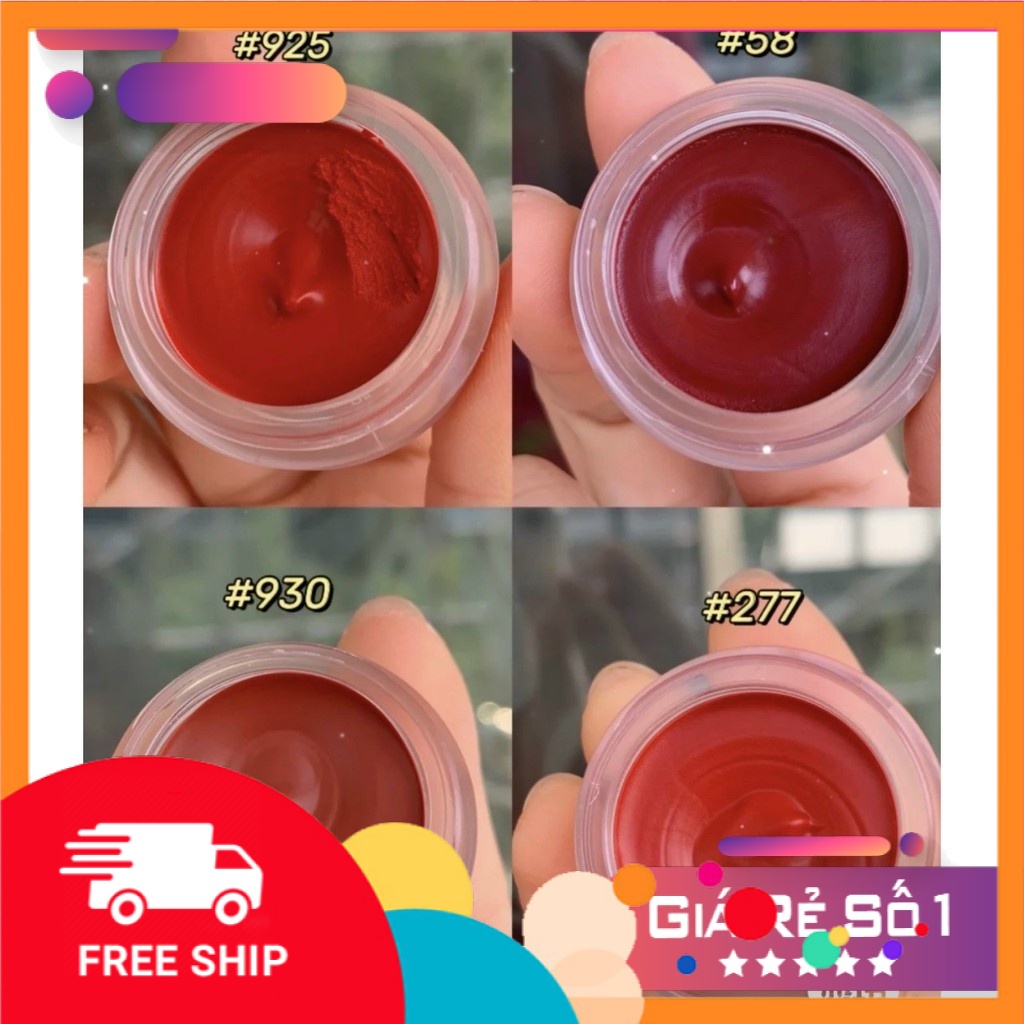 Son kem velvet Mud Lip NoVo ( Shop Tặng Kèm Cọ Môi Cao Câp Khi Mua 3 Hũ)