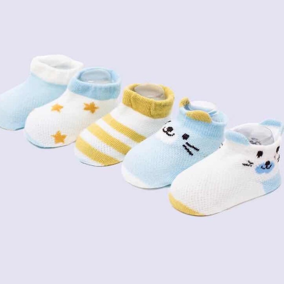 SET 5 ĐÔI TẤT/VỚ LƯỚI ĐIỀU HÒA KID SOCK'S CHO BÉ.