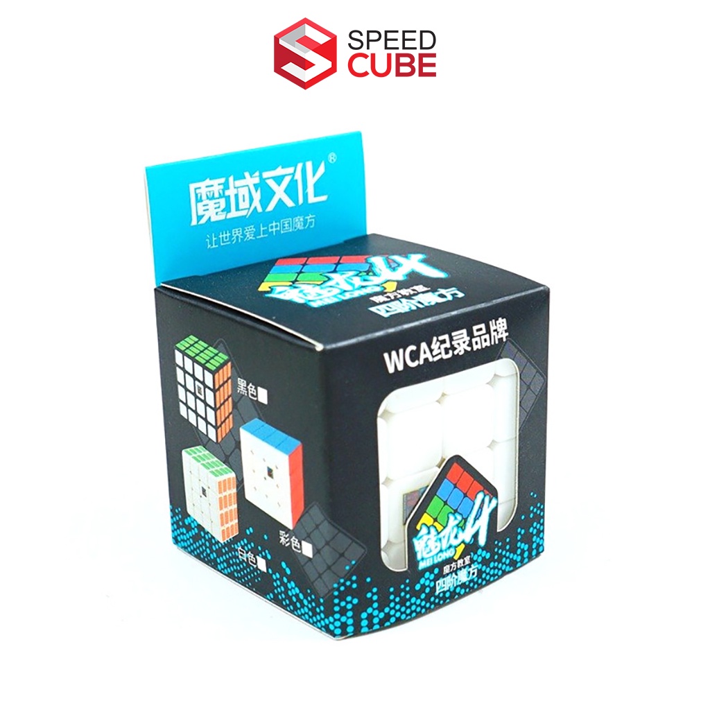 Rubik 4x4 Stickerless/ Viền đen MoYu MeiLong MFJS 4 Tầng Chính Hãng MoYu