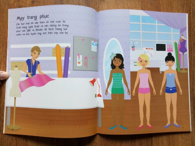 Sách - Dán Hình Sáng Tạo Trang Phục Búp Bê - Duyên Dáng Trên Sân Băng | BigBuy360 - bigbuy360.vn