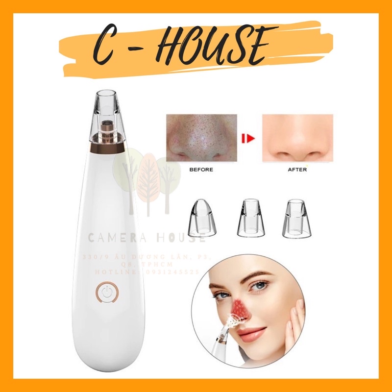 Máy hút mụn đầu đen 5 chế độ hút không làm tổn thương da, có sạc pin giúp mang đi