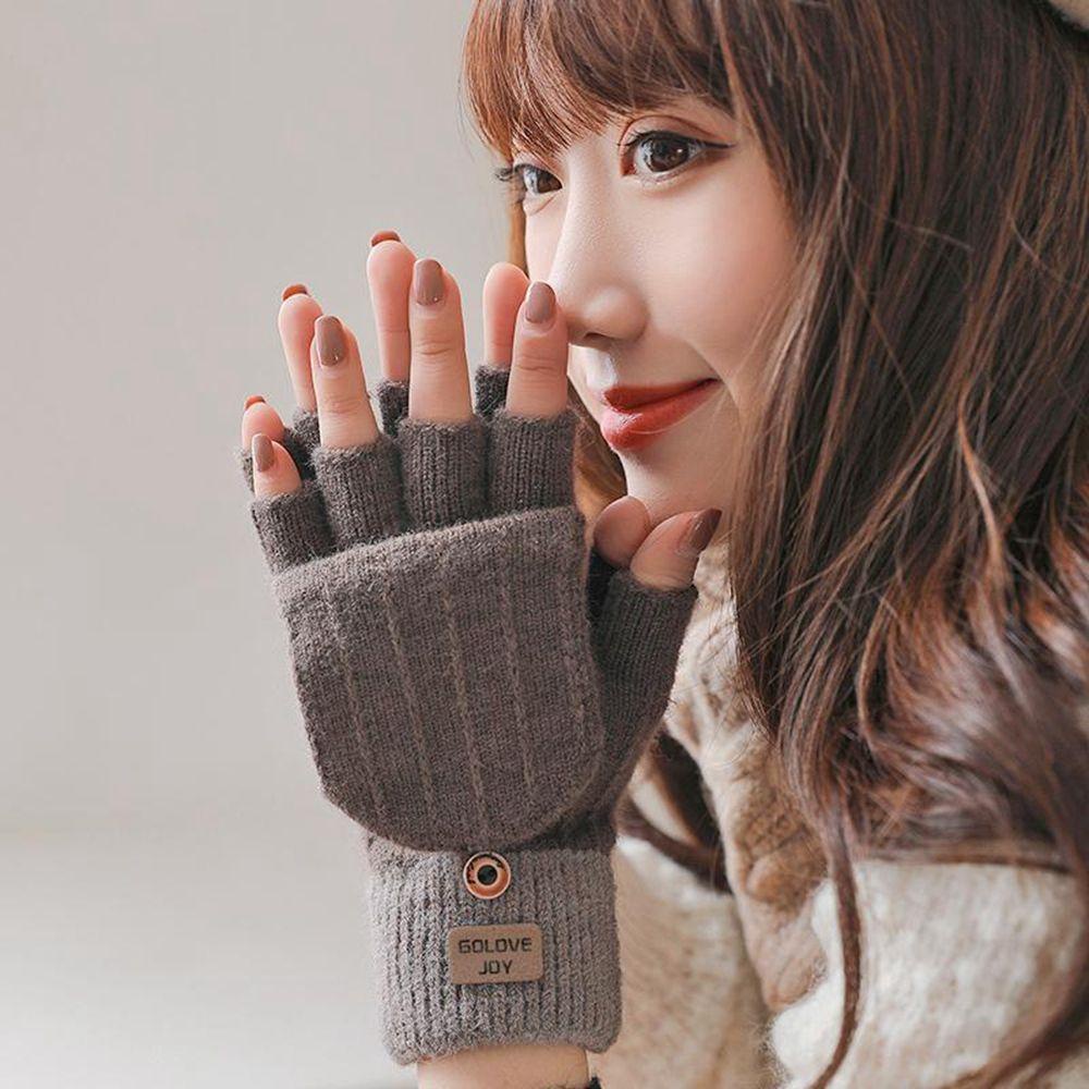 AROMA Găng Tay Len Hở Ngón Thời Trang Nữ