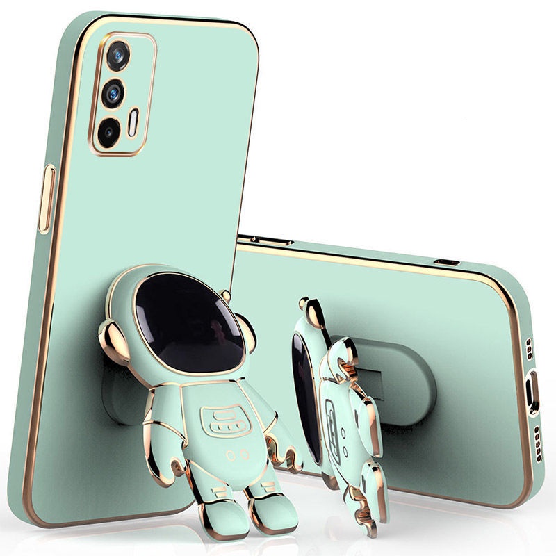 Ốp Điện Thoại Silicon Mềm Có Giá Đỡ Hình Phi Hành Gia Cho OPPO Realme GT Neo 3 2 Pro 2T 3T Q2 Q3S Q3T Q3 Pro K7X