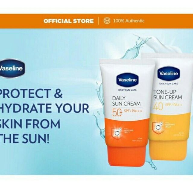 Kem chống nắng hằng ngày Vaseline hoặc nâng tone SPF 50++