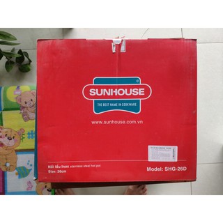 Nồi lẩu inox Sunhouse SHG-26D - 28CM