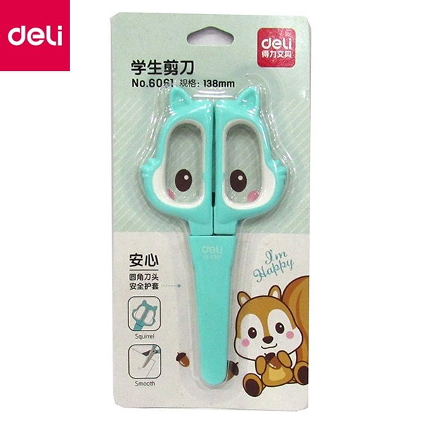 Kéo học sinh Deli 6061 / Kéo thủ công mỹ thuật Deli E6061