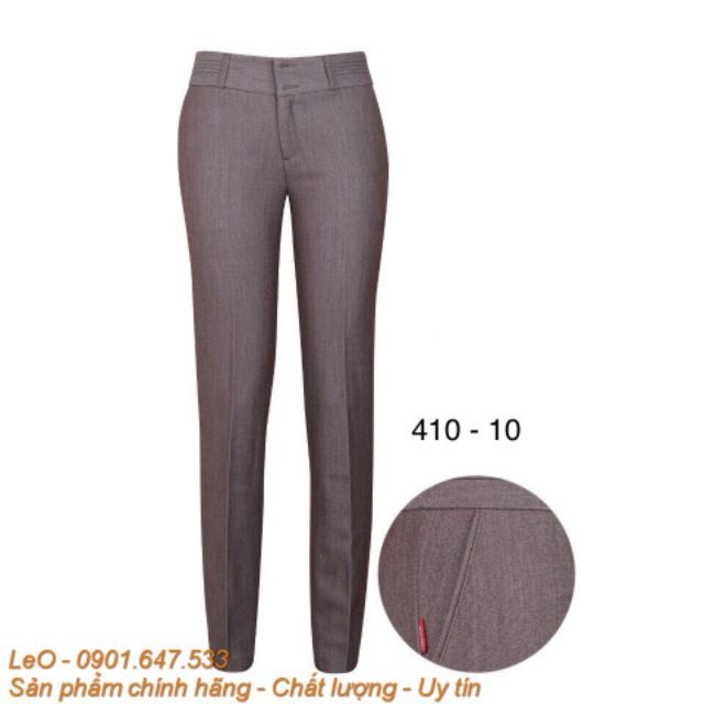 Quần tây Thái Hòa cao cấp nâu xớ xước 410-10