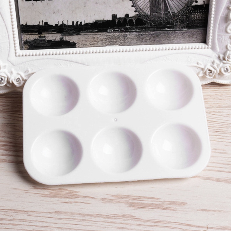 Set 12 Bảng Pha Màu Nước 6 Lỗ Hình Chữ Nhật Tiện Dụng