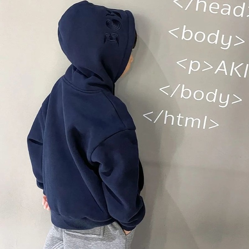 Áo Khoác Sweater Tay Dài Thêu Họa Tiết Thời Trang Thu Đông Mới Cho Bé Trai