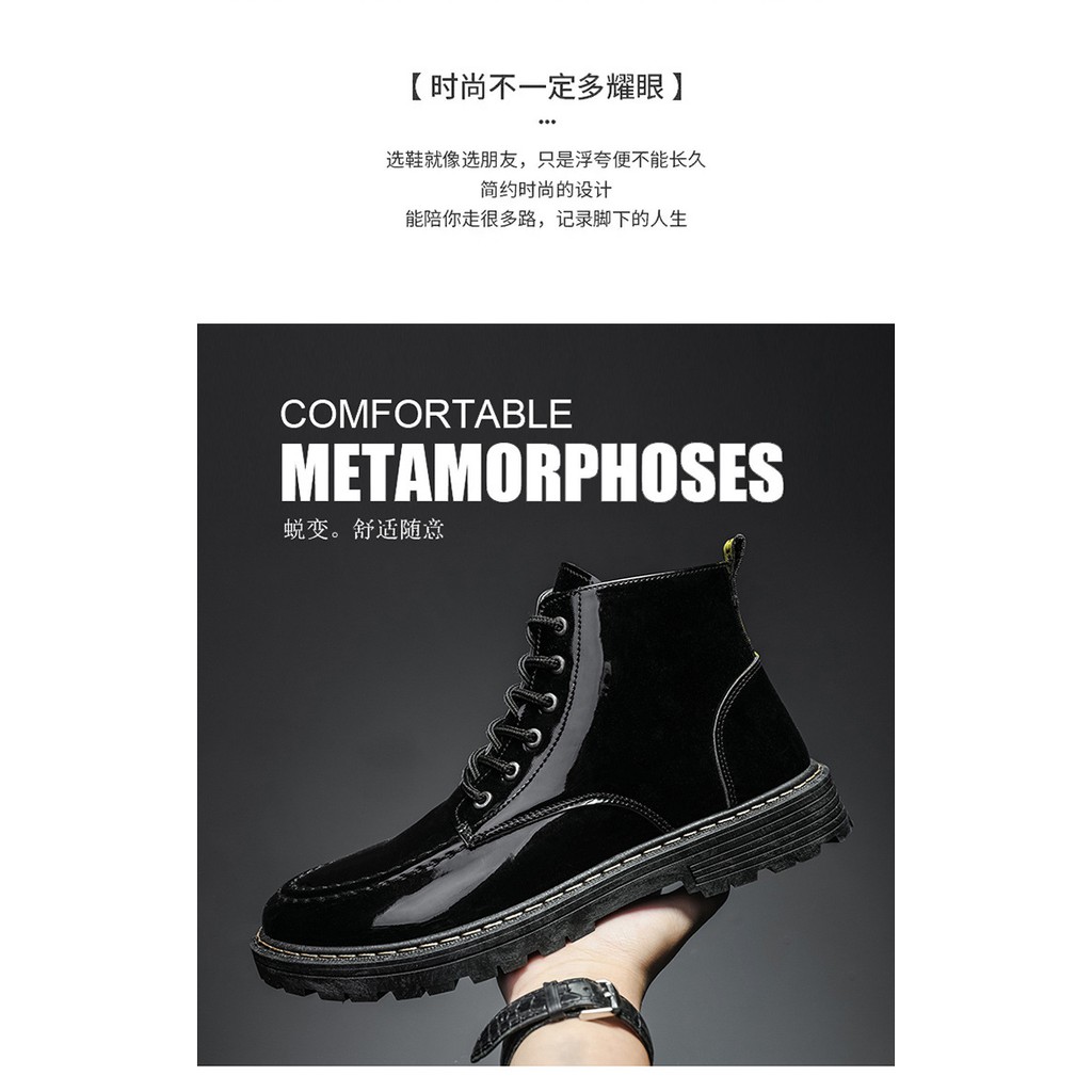 Giày Bốt Da Cổ Cao Thời Trang Anh Quốc Dành Cho Nam 2021 | BigBuy360 - bigbuy360.vn