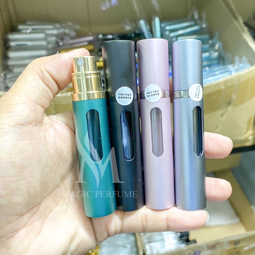 Chai đựng nước hoa tự bơm luxury 5ml 8ml vỏ nhôm sang trọng vật liệu cao cấp vòi phun nano siêu min bản 2022