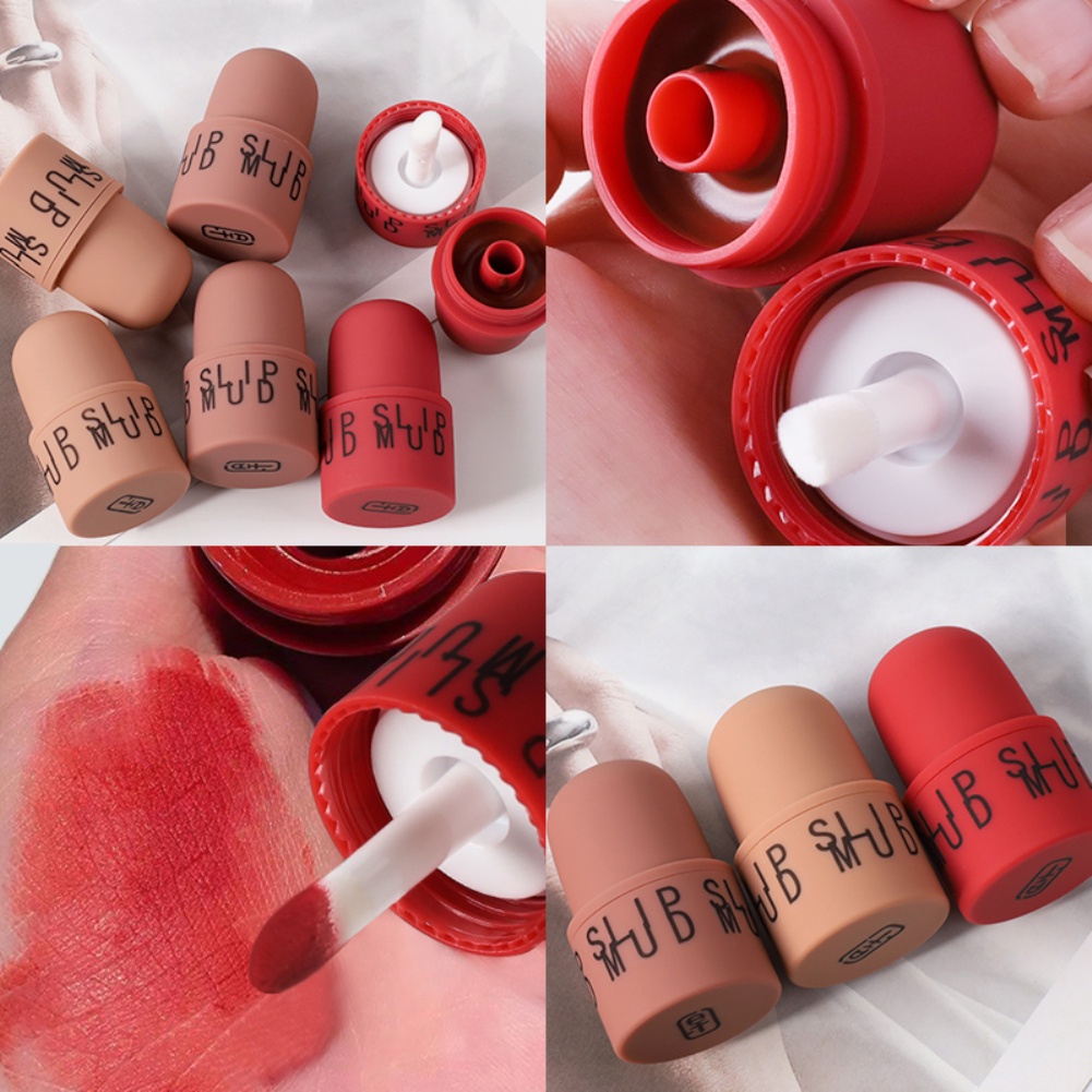 Chứng Khoán sẵn sàng Nhung Mờ Son Môi Men Matte Không Thấm Nước Không-đánh dấu Son Môi Bền Lâu Lip Men COD
