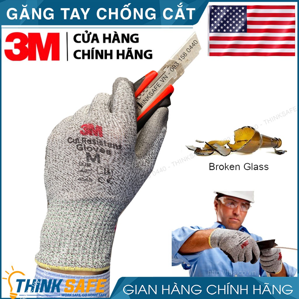 Găng tay chống cắt 3M cấp độ 5 chuyên dùng chống cắt tôn kính găng ôm tay dễ thao tác 3M CUT LV5 - Bảo Hộ Thinksafe