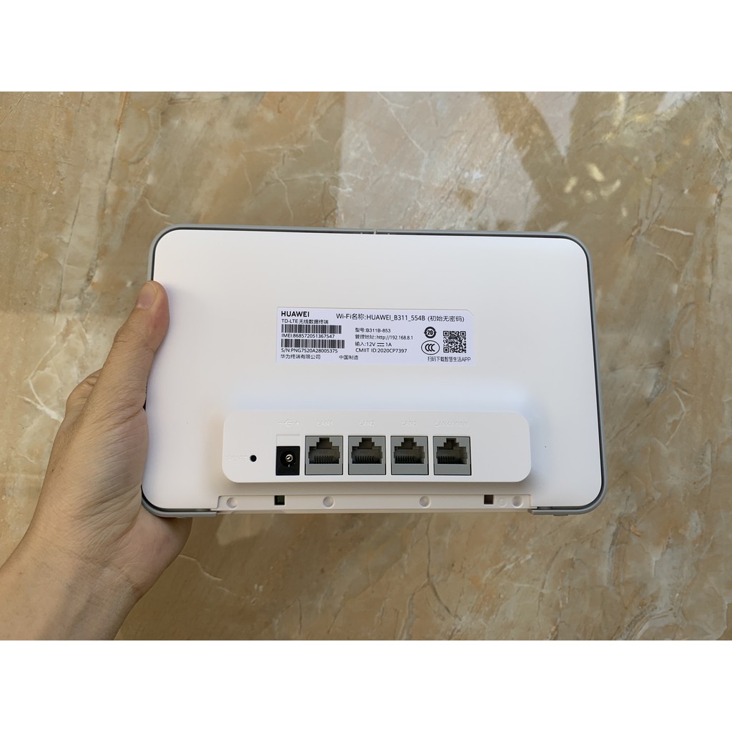Bộ phát wifi Huawei B311B-853 Ver Mới 4 Cổng Lan - Tốc độ Wifi 300Mb 3G/4G 150Mb | BigBuy360 - bigbuy360.vn
